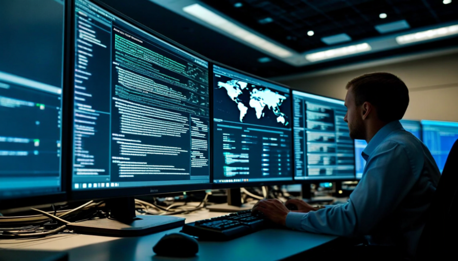 Compromised AI agent network behavior